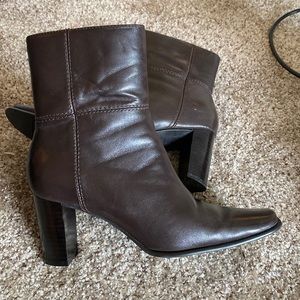 Dark brown ankle boots